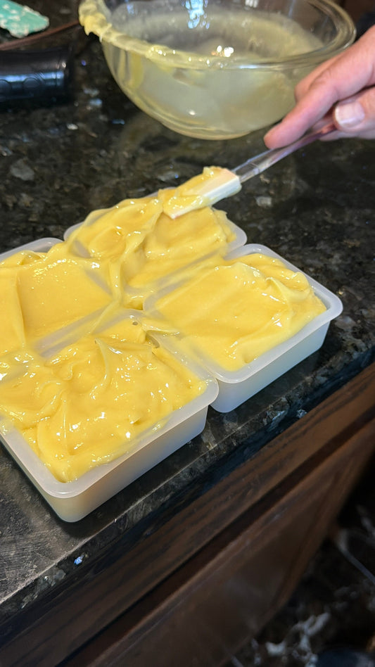 My First Ever Cold Process Soap Recipe: Unscented Calendula & Chamomile