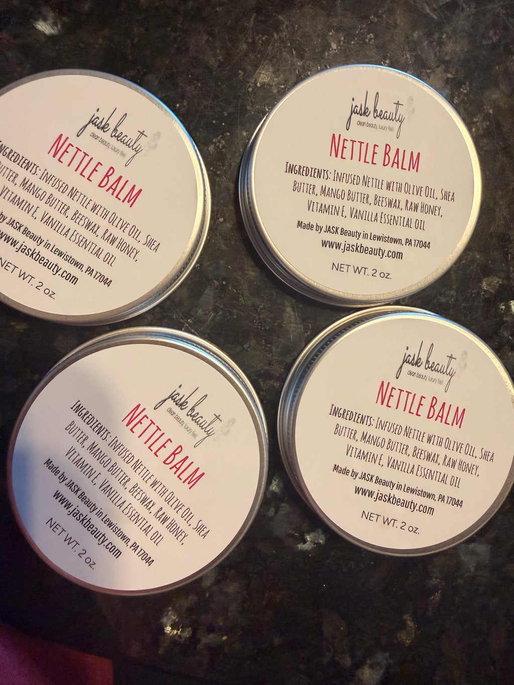Nettle Salve jar close-up