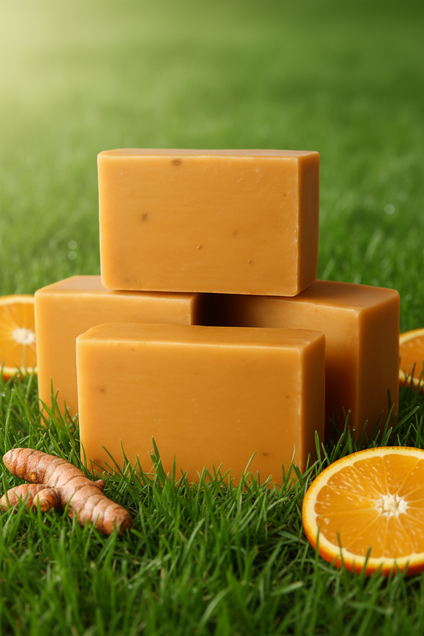 Turmeric, Orange & Honey Bar Soap - Jask Beauty Essentials