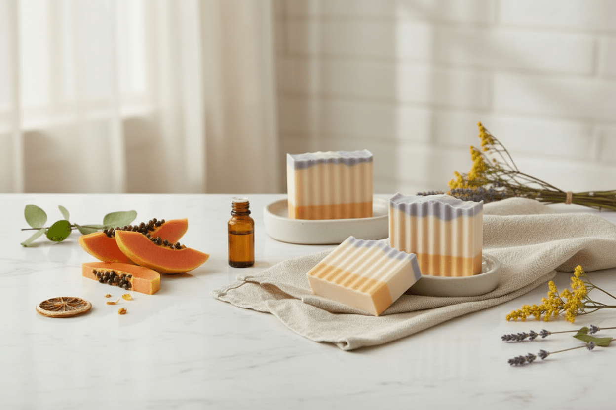 Papaya Honey w/ Glow Bar | Kojic Acid Brightening Soap | 4.1 oz - Jask Beauty Essentials