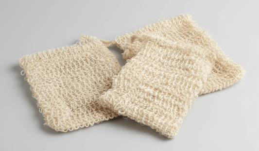 Sisal Soap Bag with Drawstring - Jask Beauty Essentials